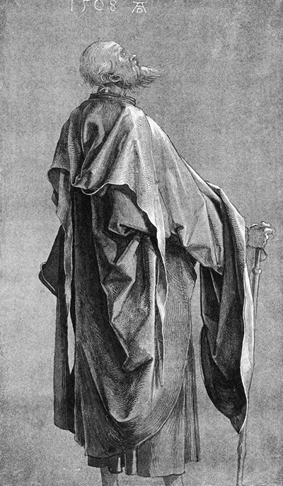 Study of Man in Drapery Albrecht Durer